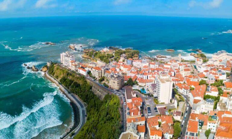 Vue panoramique de Biarritz