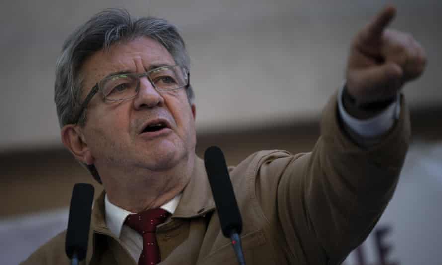 Le leader d'extrême-gauche Jean-Luc Mélenchon