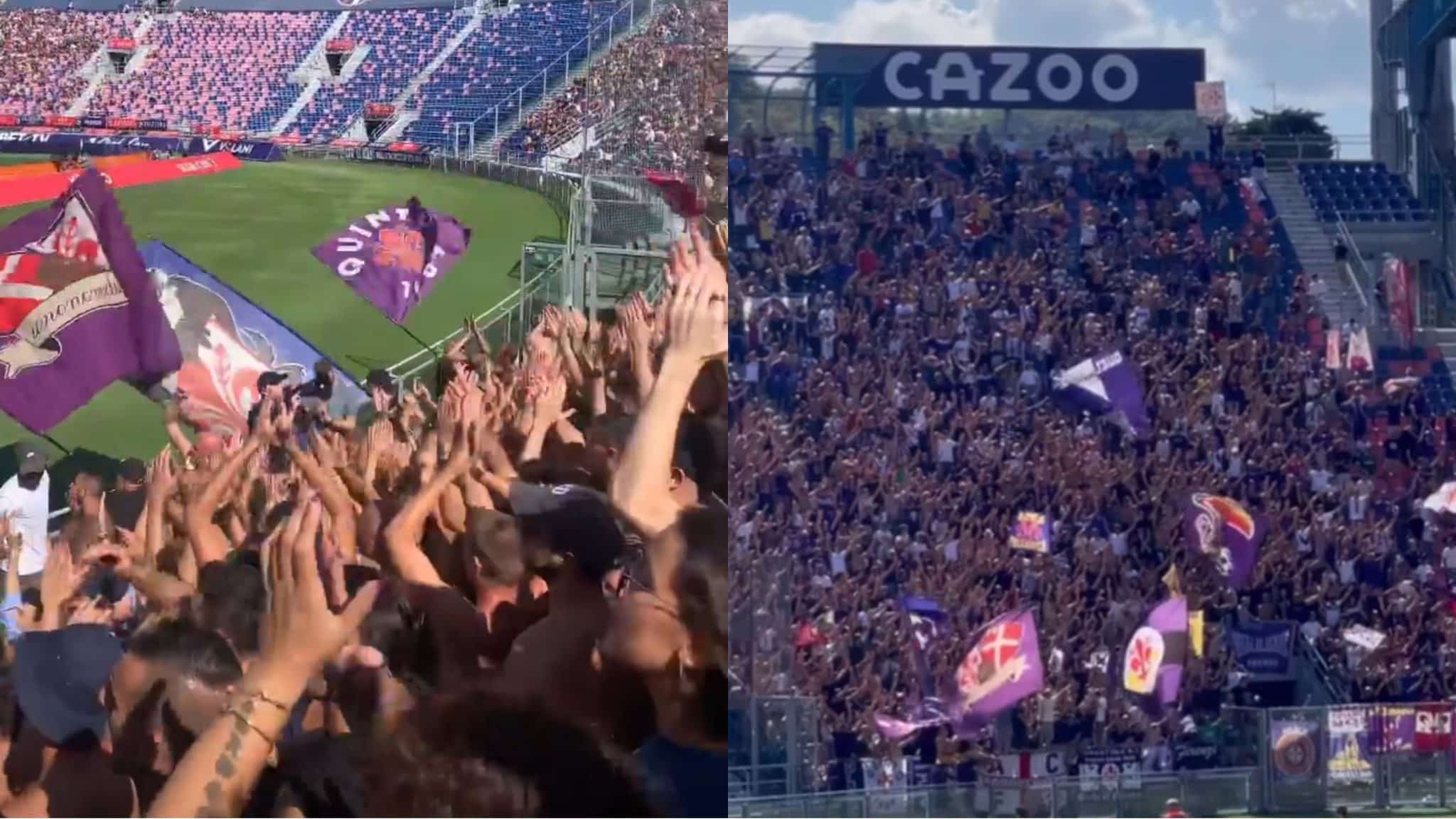 Les supporters de la Fiorentina ont fait irruption dans la manifestation, sifflant l&rsquo;équipe et le refrain : « Out of the balls »