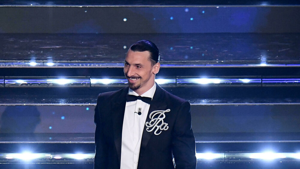 Sanremo 2021, les vêtements de Zlatan Ibrahimovic au Festival