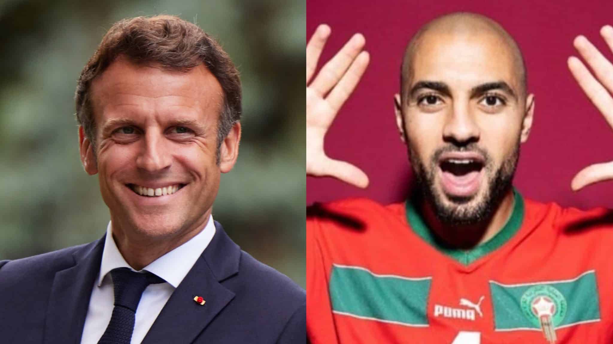 Macron félicite Amrabat : « Tu as été le meilleur milieu de terrain de la Coupe du monde »