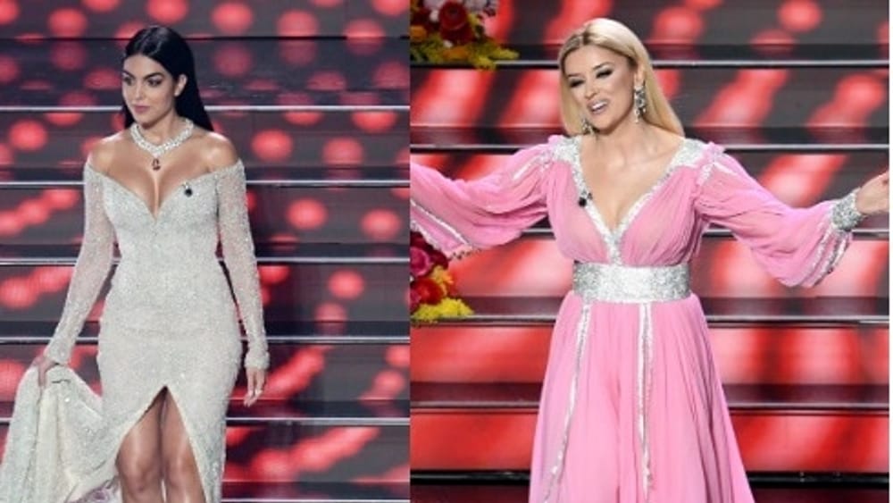 Sanremo 2020, les vêtements de Georgina Rodriguez et Alketa Vejsiu