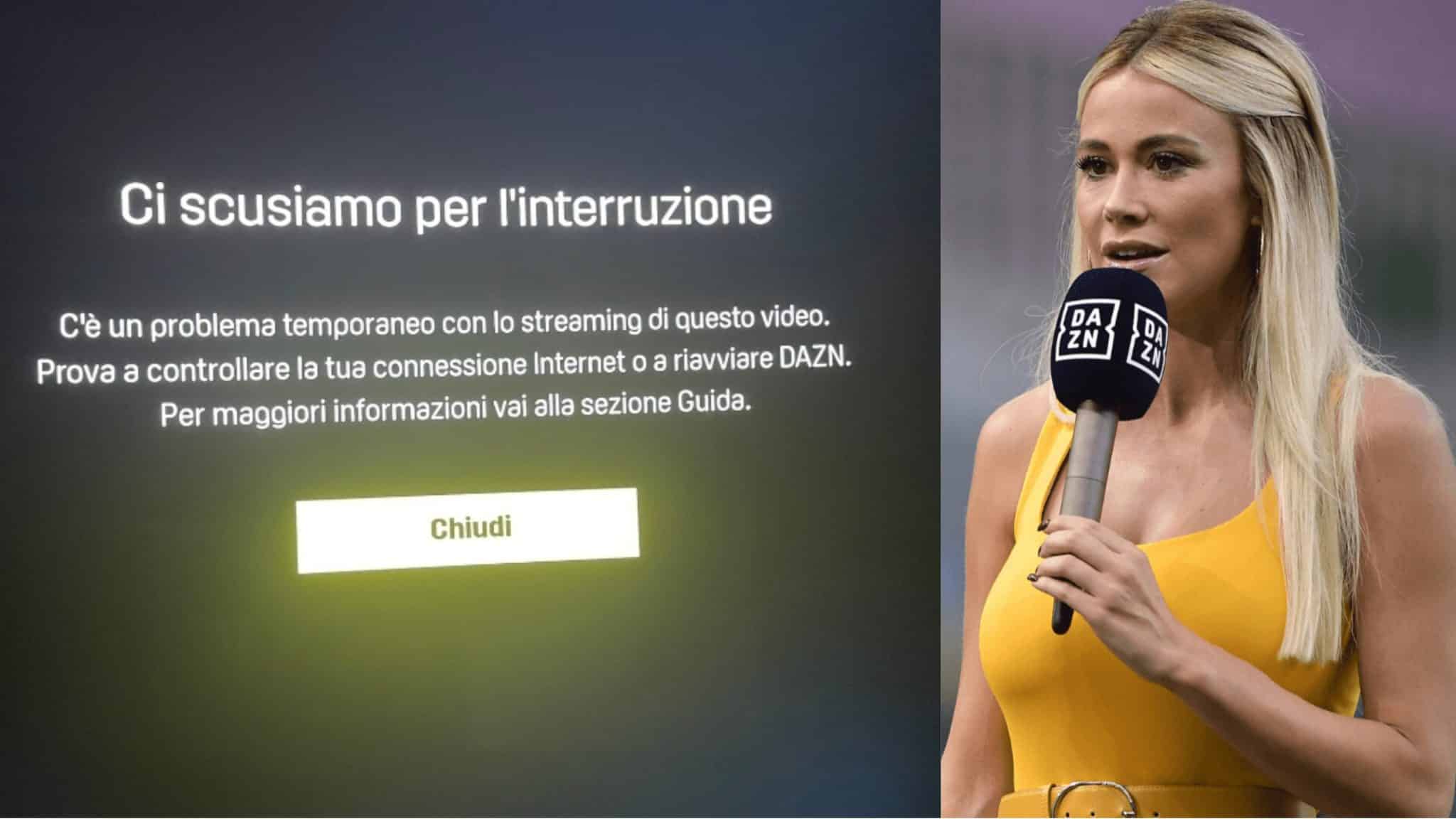 Fans furieux, problèmes avec Dazn pour Napoli-Juventus : « Problème temporaire, vérifiez la connexion »