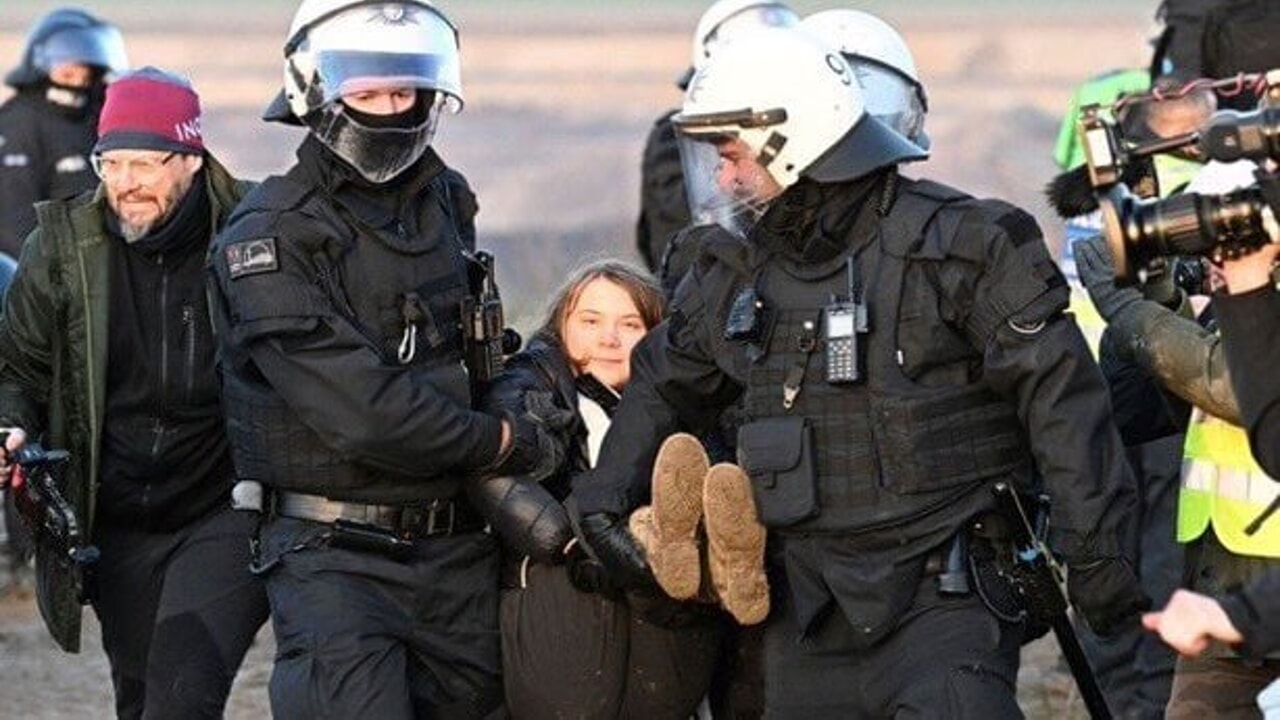 Greta Thunberg arrêtée (pas arrêtée) lors d&rsquo;une manifestation à Lutzerath