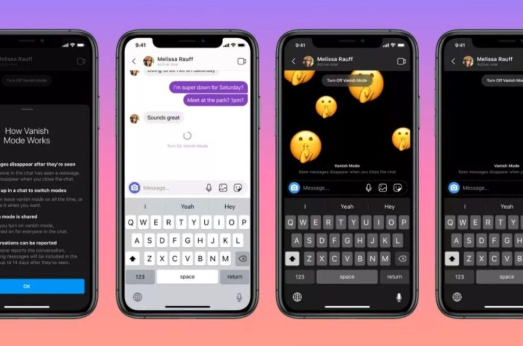 comment activer le mode vanish sur instagram