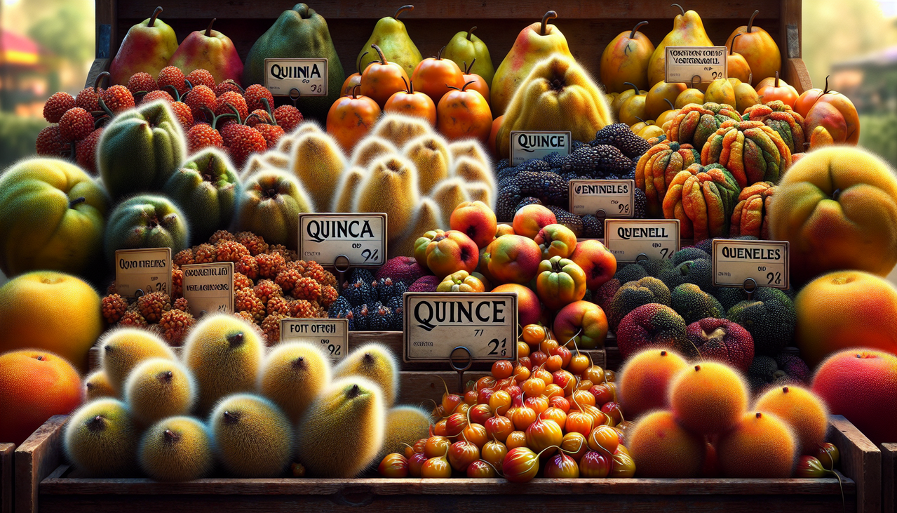 Affichage de légumes en Q variés dans un marché aux couleurs vives.