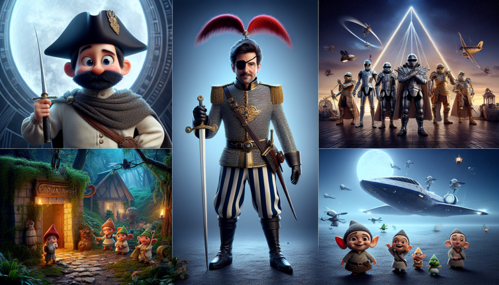 Montage d'Astérix, Albator et Arthur et les Minimoys dans un univers vivant et détaillé.