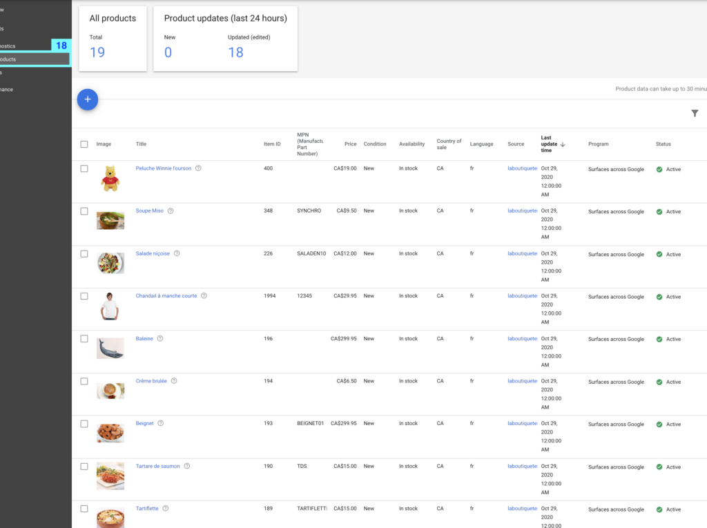 comment afficher un produit sur google shopping