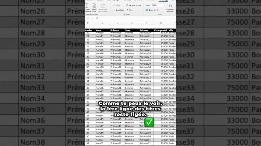 comment figer plusieurs lignes dans excel pour faciliter votre navigation dans les grands tableaux