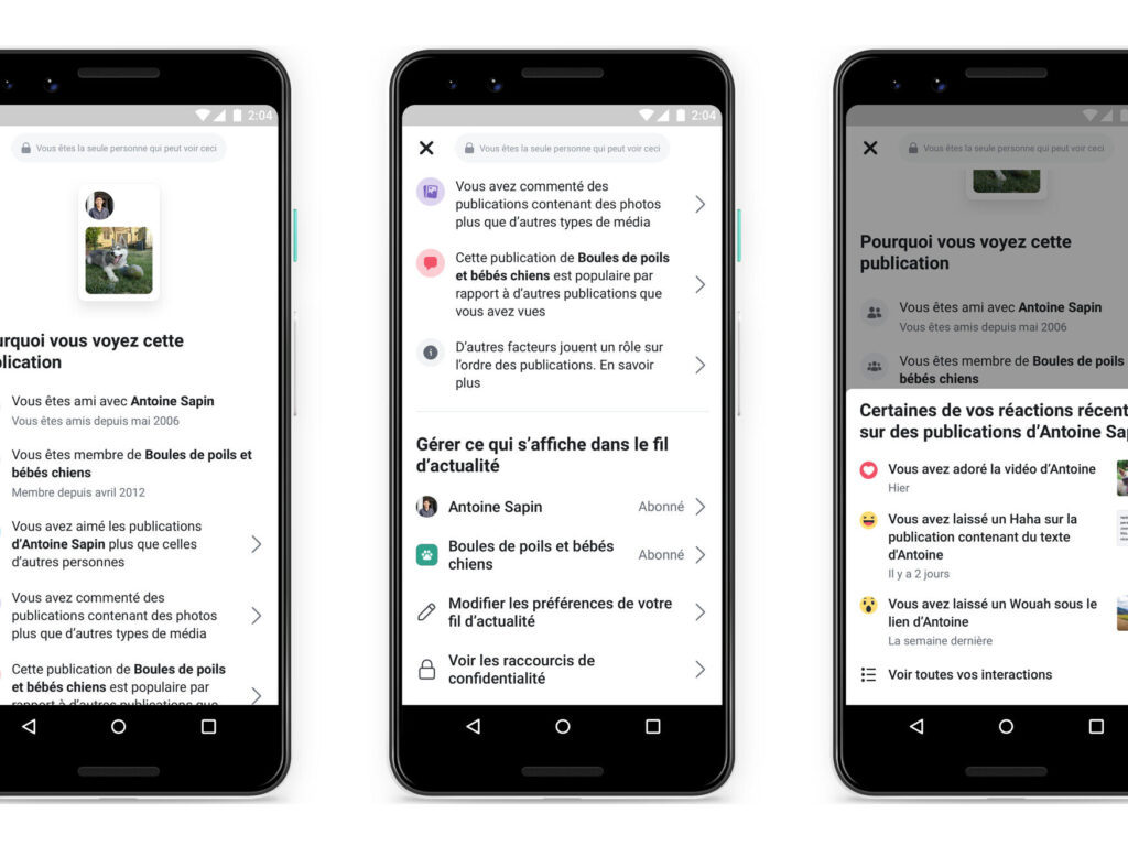 quels sont les facteurs qui influencent la composition de votre fil dactualite