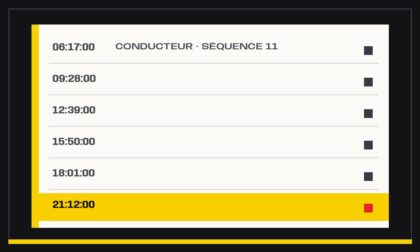 Moniteur de régie, séquence 11
