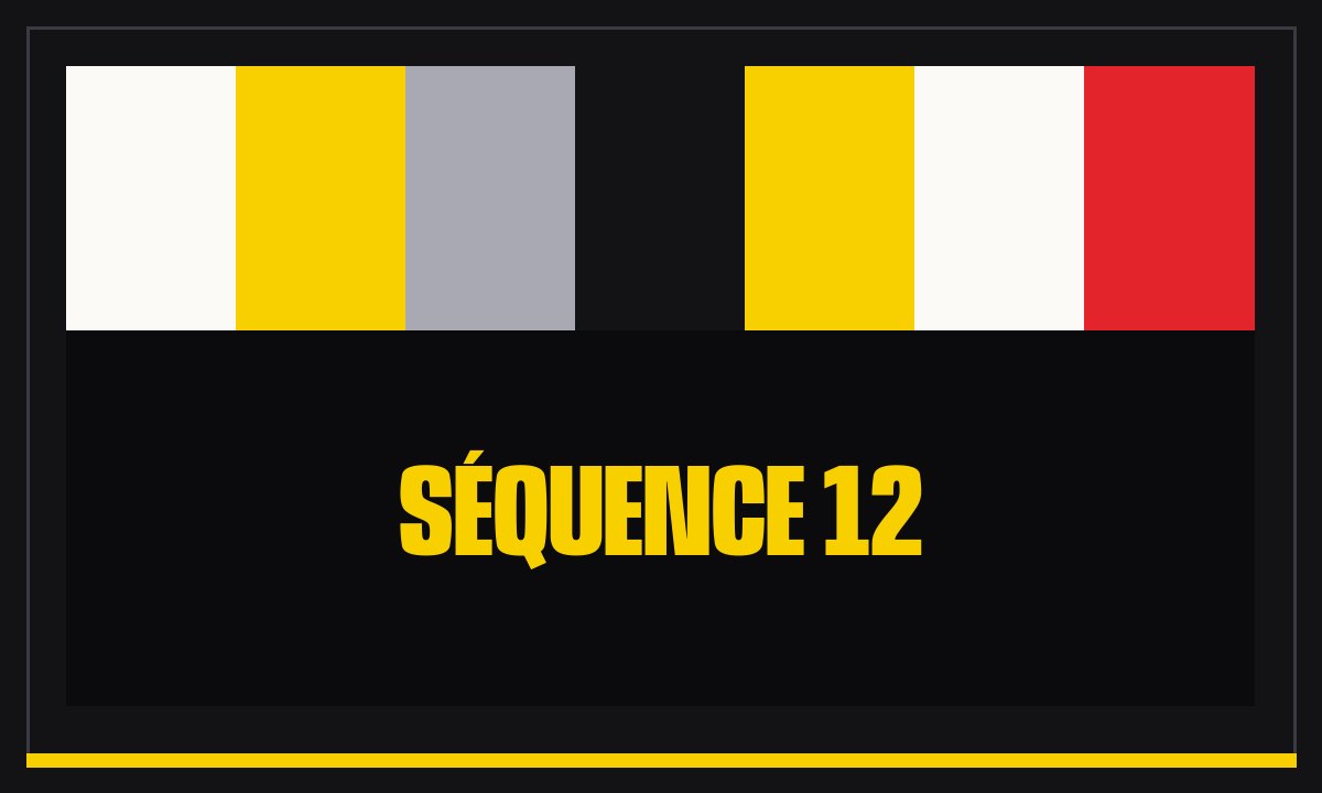 Moniteur de régie, séquence 12